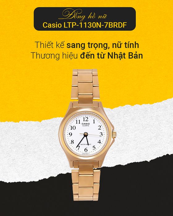 Đồng hồ Nữ Casio LTP-1130N-7BRDF đến từ thương hiệu Nhật Bản