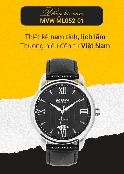 Tổng quan về đồng hồ nam MVW ML052-01