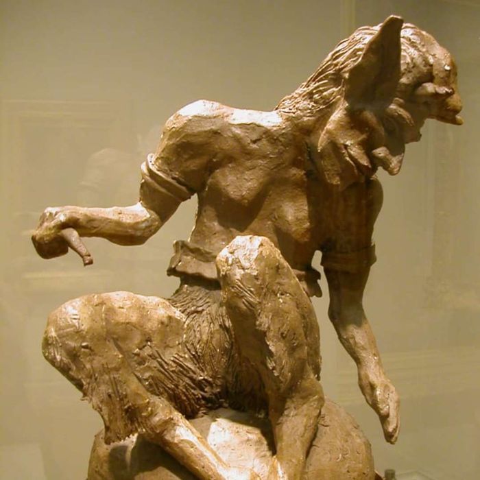 A faun sculpture once believed to be the work of Paul Gauguin