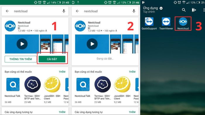 Hướng dẫn cài đặt Nextcloud trên Android - bước 1