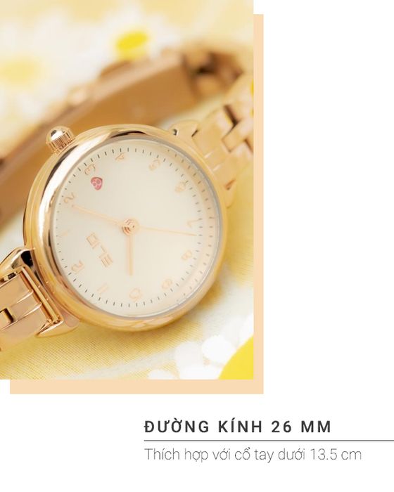 Đồng hồ Nữ Elio ES052-01 có đường kính mặt 26 mm