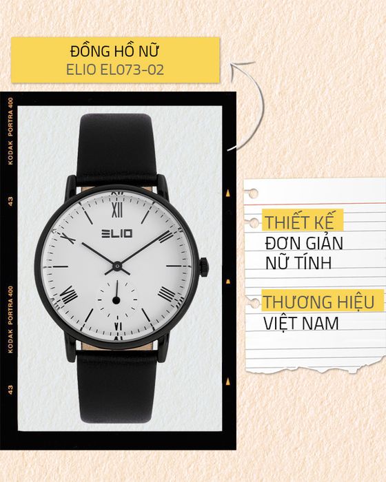 Tổng quan về đồng hồ Nữ Elio EL073-02