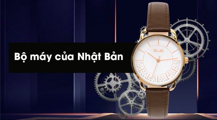 Đồng hồ nữ Elio EL005-01 hoạt động bền bỉ nhờ trang bị bộ máy đến từ Nhật Bản