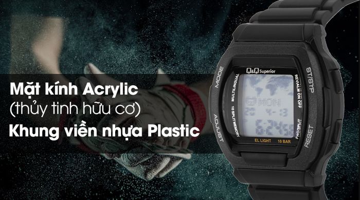 Đồng hồ Nam Q&Q MMW3P101Y bền bỉ trước những va chạm thường ngày