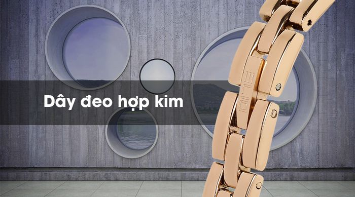 Đồng hồ nữ Elio ES028-01 có dây đeo bền chắc