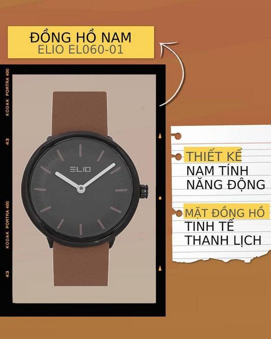Tổng quan về đồng hồ Nam Elio EL060-01