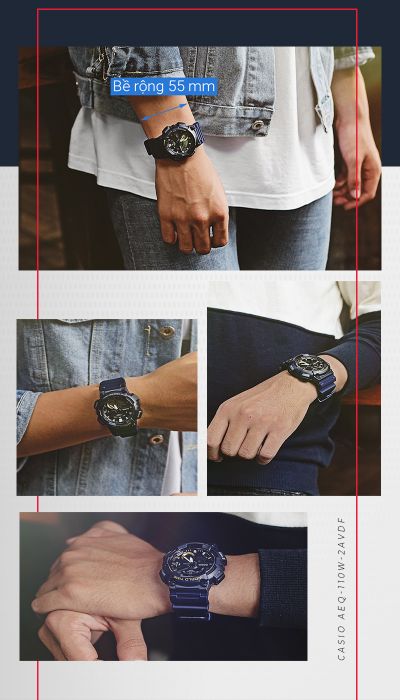 Đồng hồ Nam Casio AEQ-110W-2AVDF nam tính, trẻ trung