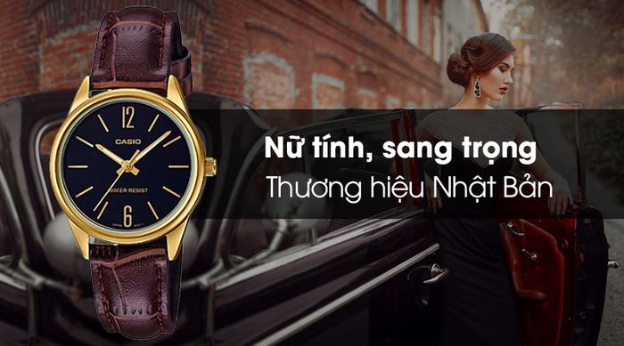 Đồng hồ Nữ Casio LTP-V005GL-1BUDF có thiết kế nữ tính