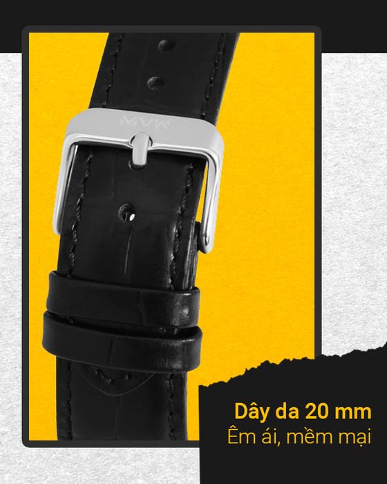 Đồng hồ Nam MWW MP007-01 có dây đeo da êm ái