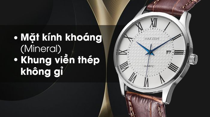 Đồng hồ nam Nakzen SL4043GBN-7 có lớp vỏ ngoài bền chắc