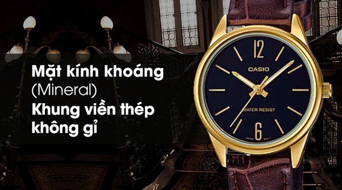Đồng hồ Nữ Casio LTP-V005GL-1BUDF bền bỉ và chắc chắn