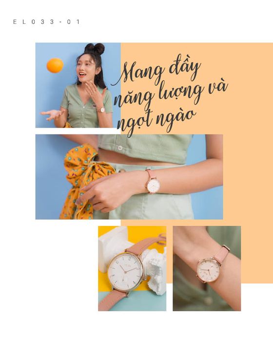 Tổng quan về đồng hồ nữ Elio EL033-01 