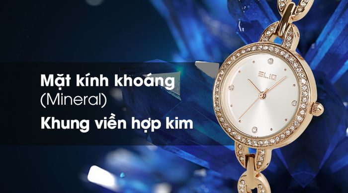 Đồng hồ nữ Elio ES033-01 có khả năng chịu lực tốt