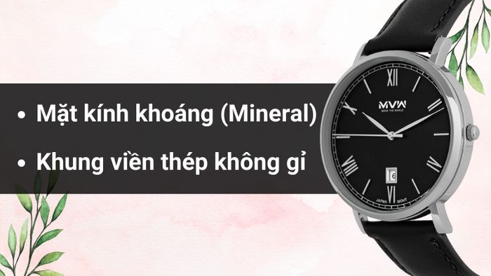 Chất liệu mặt kính và khung viền của mẫu đồng hồ