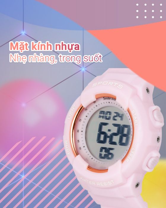 Đồng hồ trẻ em Smile Kid SL067-02 có mặt kính bền chắc