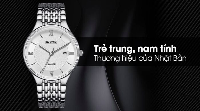 Đồng hồ nam Nakzen SS4095G-7 với thiết kế trẻ trung, nam tính