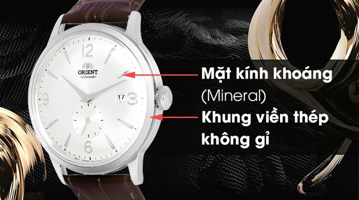 Đồng hồ nam Orient RA-AP0002S10B - Cơ tự động có mặt kính khoáng trong suốt, khung viền bằng thép không gỉ