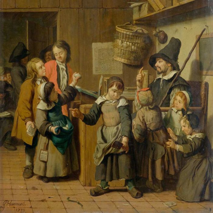 Teacher and School Children in the Classroom