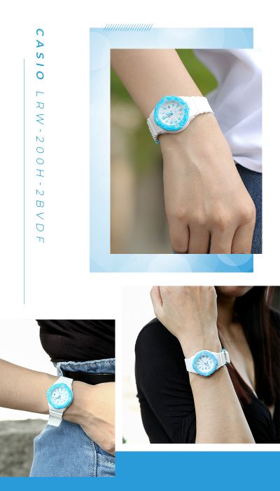 Trên tay Đồng hồ Nữ Casio LRW-200H-2BVDF