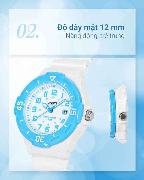 Đồng hồ Nữ Casio LRW-200H-2BVDF dày 12 mm