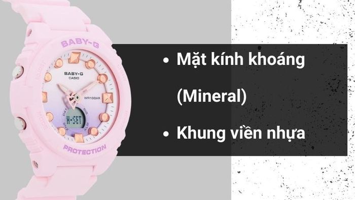 Chất liệu mặt kính và khung viền của mẫu đồng hồ