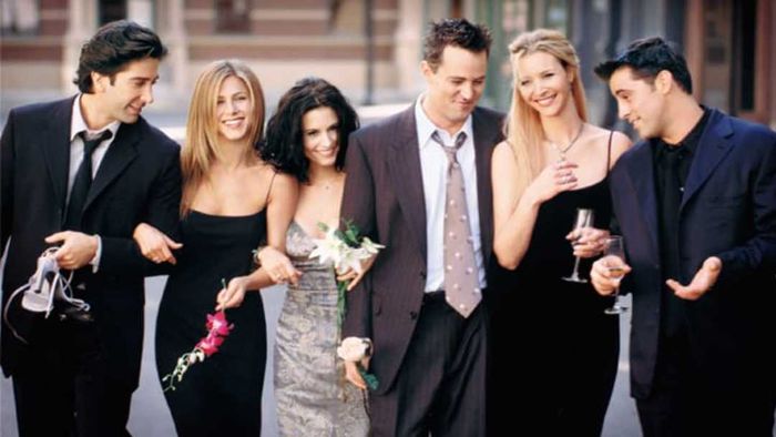 The ‘Friends’ cast during a promotional photoshoot.