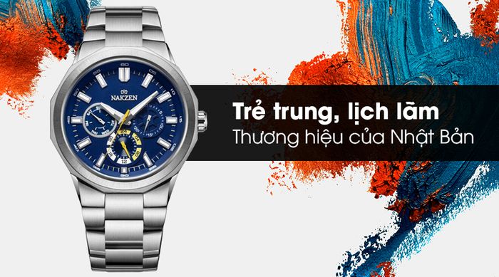 Đồng hồ nam Nakzen SS5038G-2 có thiết kế trẻ trung và nam tính