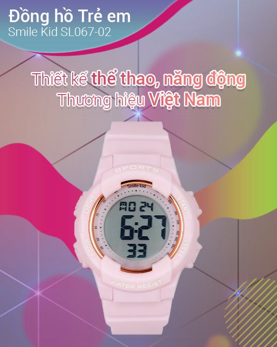 Tổng quan về đồng hồ trẻ em Smile Kid SL067-02