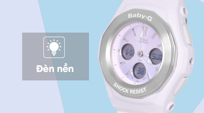 Đồng hồ nữ Baby-G BGA-100ST-4ADR có đèn nền sáng