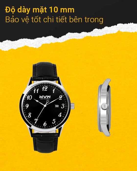 Đồng hồ Nam MWW ML035-01 có độ dày mặt 10 mm