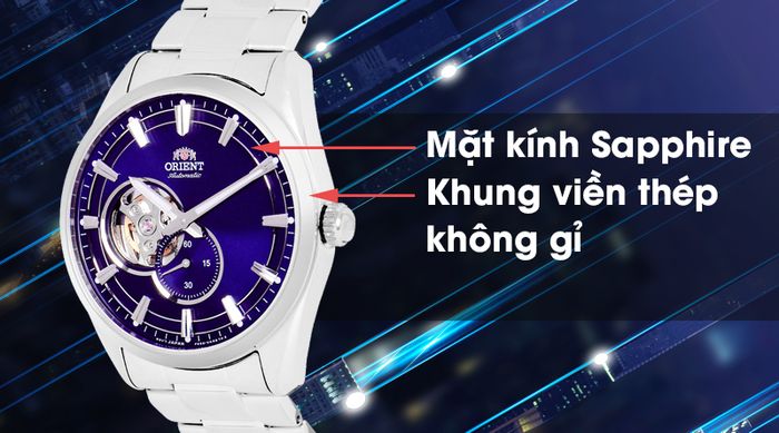 Đồng hồ nam Orient RA-AR0003L10B - Cơ tự động có mặt kính Sapphire, khung viền bằng thép không gỉ