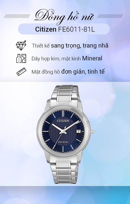 Tổng quan về đồng hồ Nữ Citizen FE6011-81L