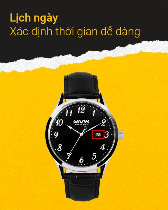 Đồng hồ Nam MWW ML035-01 có tiện ích lịch ngày