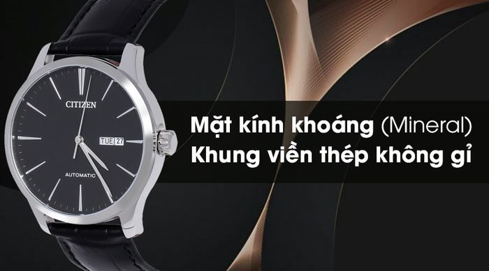 Đồng hồ Nam Citizen NH8350-08E - Cơ tự động chống va đập