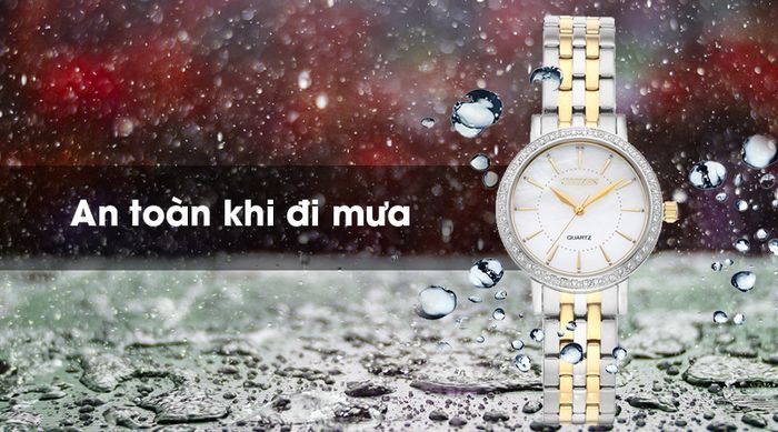 Đồng hồ nữ Citizen EL3044-89D có hệ số chống nước 3 ATM