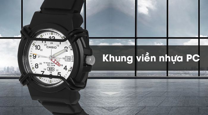 Đồng hồ Nam Casio HDA-600B-7BVDF có khung viền nhựa bền bỉ