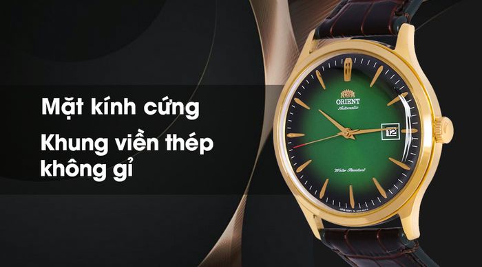 Đồng hồ nam Orient FAC08002F0 có lớp vỏ ngoài bền chắc