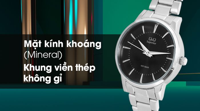 Đồng hồ nữ Q&Q S399J202Y có khả năng chịu va đập tốt