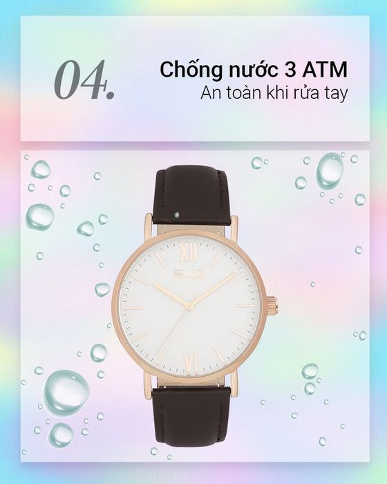 Đồng hồ Nữ Elio EL053-02 có độ chống nước 3 ATM
