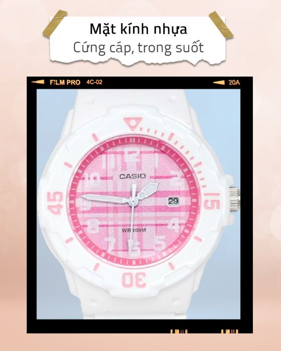 Đồng hồ Nữ Casio LRW-200H-4CVDF có mặt kính nhựa