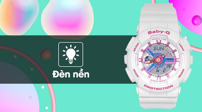 Đồng hồ Nữ Baby-G BA-110NR-8ADR có đèn LED cực sáng