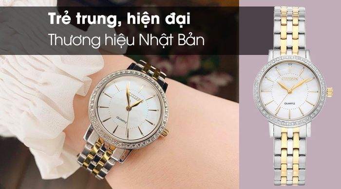 Đồng hồ nữ Citizen EL3044-89D mang thiết kế thời trang và hiện đại