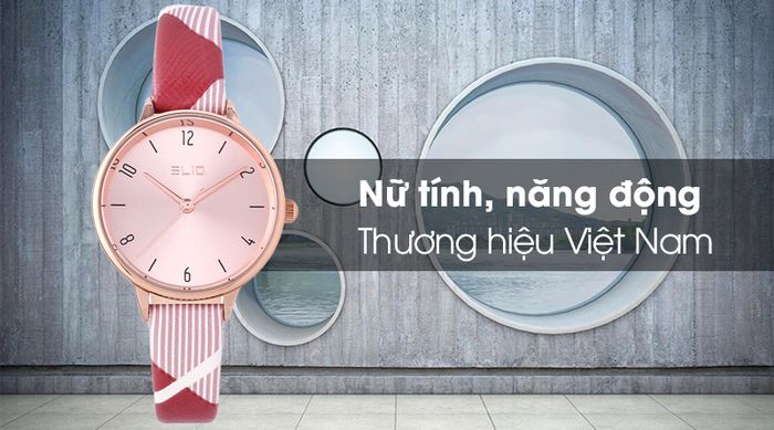Đồng hồ nữ Elio EL025-01 có thiết kế tinh tế