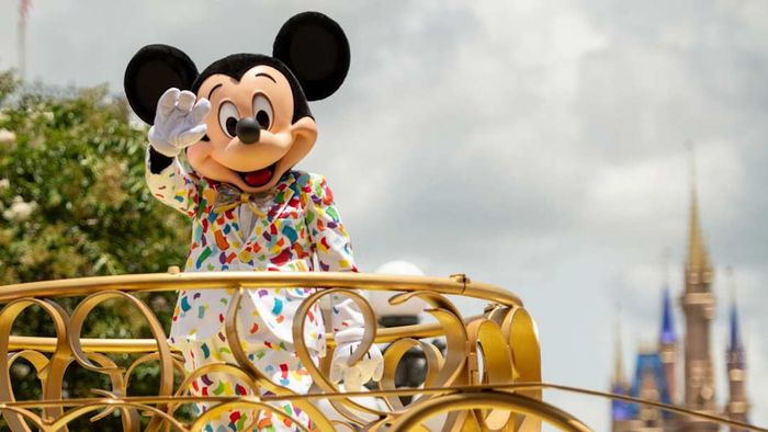 Mickey Mouse waving