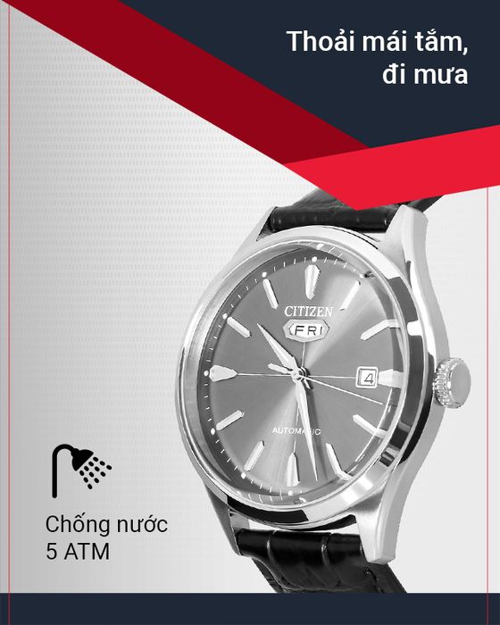 Đồng hồ Nam Citizen C7 NH8390-20H có hệ số chống nước 5 ATM