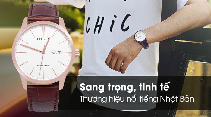 Đồng hồ Nam Citizen NH8353-18A - Cơ tự động với thiết kế sang trọng