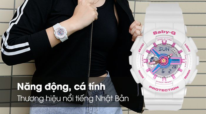 Đồng hồ Nữ Baby-G BA-110NR-8ADR có thiết kế trẻ trung