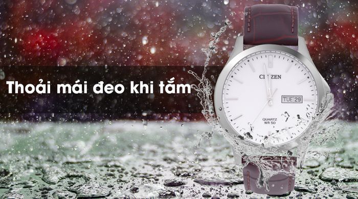 Đồng hồ nam Citizen BF2001-12A - Eco-Drive có khả năng chống nước khá tốt