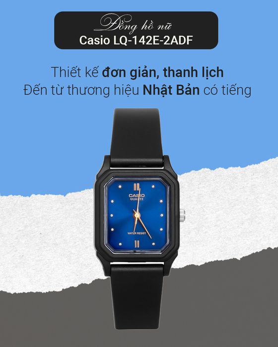Đồng hồ nữ Casio LQ-142E-2ADF có thiết kế trẻ trung