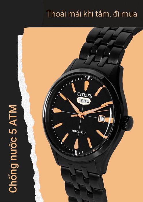 Đồng hồ Nam Citizen C7 NH8395-77E có thể mang khi tắm rửa, đi mưa, rửa tay